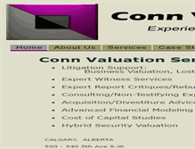 Tablet Screenshot of connvaluation.com